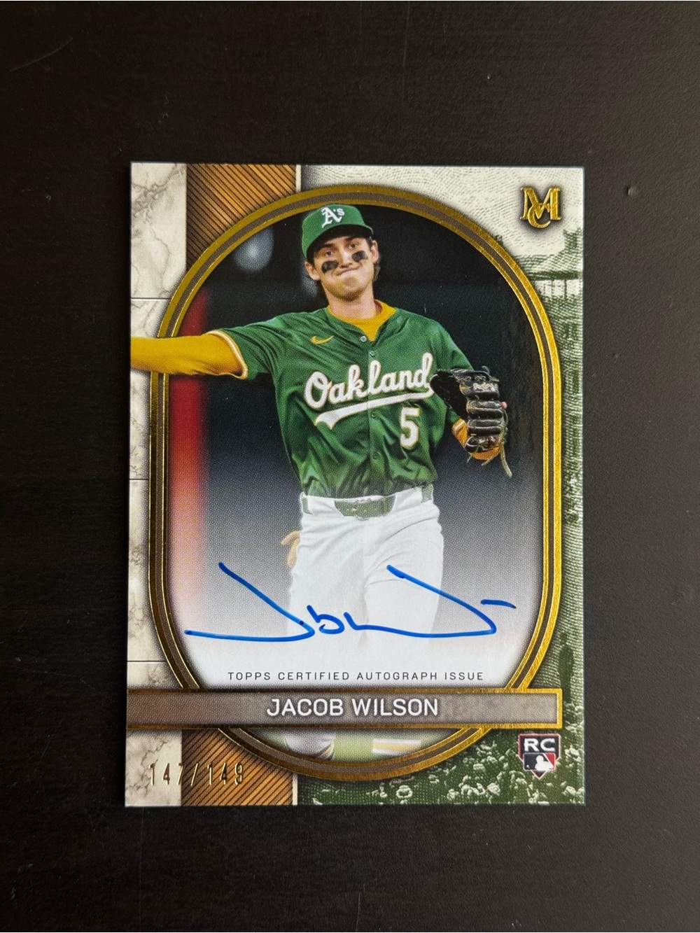 2025 Topps Museum Collection - Archival Autographs Jacob Wilson /149 (AU, RC)